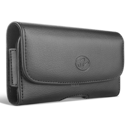 Wider horizontal leather pouch - leather,